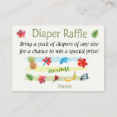 Hawaiian Diaper Raffle Tickets (Voorkant)