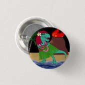 Hawaiian Dinosaur Ukulele Ronde Button 3,2 Cm (Voorkant /achterkant)