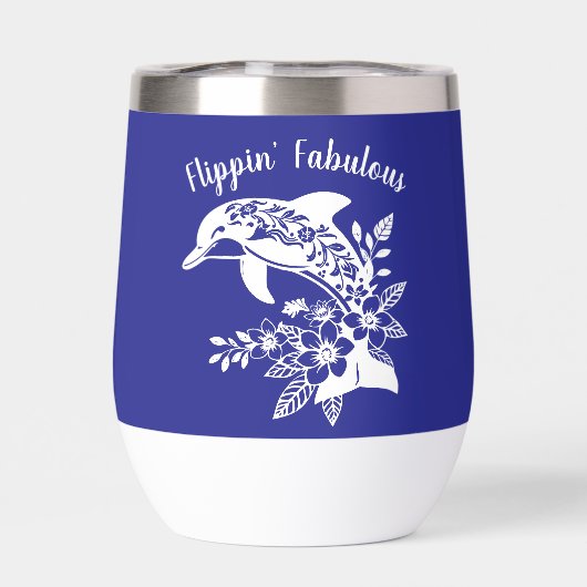 Hawaiian Dolphin- Flippin' Fabulous-Blue (Achterkant)