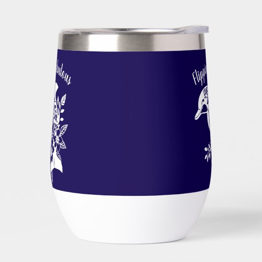 Hawaiian Dolphin- Flippin' Fabulous-Dark Blue (Links)