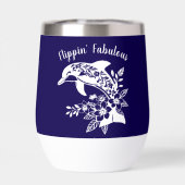 Hawaiian Dolphin- Flippin' Fabulous-Dark Blue (Achterkant)