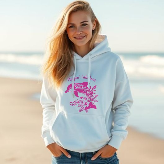 Hawaiian Dolphin Flippin' Fabulous Hoodie