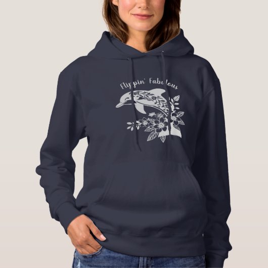 Hawaiian Dolphin Flippin' Fabulous Hoodie (Voorkant)