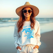 Hawaiian Dolphin Flippin' Fabulous lichtblauw T-shirt