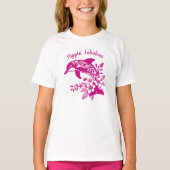 Hawaiian Dolphin Flippin' Fabulous Pink T-shirt (Voorkant)