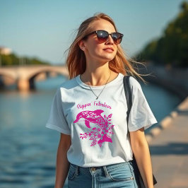Hawaiian Dolphin Flippin' Fabulous Pink T-shirt
