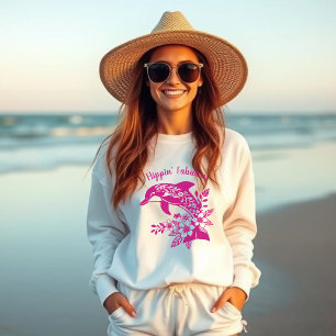 Hawaiian Dolphin Flippin' Fabulous Pink Trui