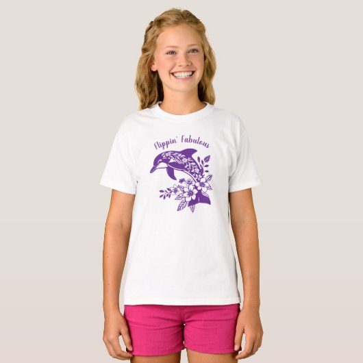 Hawaiian Dolphin Flippin' Fabulous T-shirt (Voorkant volledig)