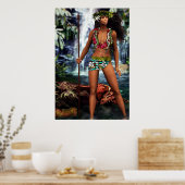 Hawaiian Dragon Goddess Poster (Keuken)