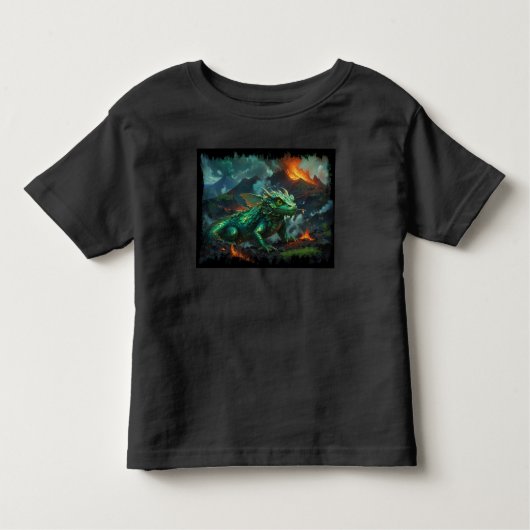 Hawaiian Dragon Warming Zelf op Lava Kinder Shirts (Voorkant)