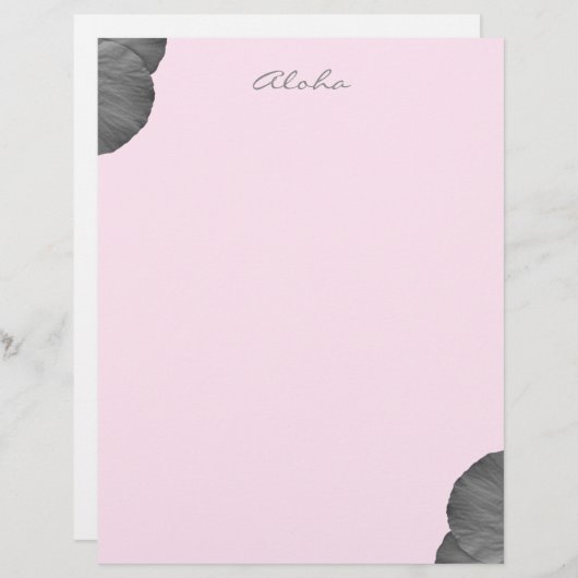 Hawaiian Dreams in Black en White (Voorkant / Achterkant)