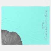 Hawaiian Dreams in Black en White Fleece Deken (Voorkant (Horizontaal))