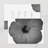 Hawaiian Dreams in Black en White Kaart (Voorkant / Achterkant)