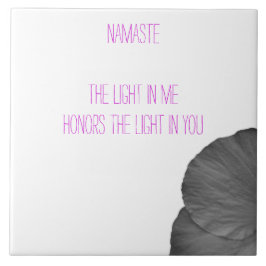 Hawaiian Dreams in Black en White Tegeltje