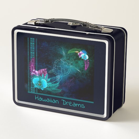 Hawaiian Dreams Retro Lunch Box (Achterkant)