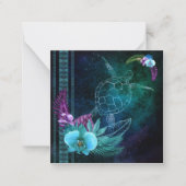 Hawaiian Dreams Square Note Kaart Notitiekaartje (Voorkant)