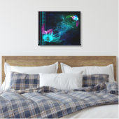 Hawaiian Dreams Wide Canvas Afdrukken (Insitu (Slaapkamer))