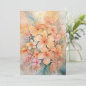 Hawaiian Dreamy Hibiscus Feestdagenkaart (Staand voorkant)