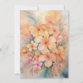 Hawaiian Dreamy Hibiscus Feestdagenkaart