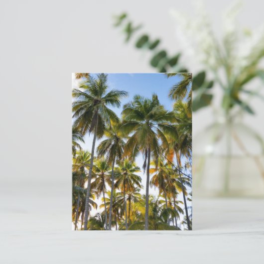 Hawaiian Exotic Beach Palm Trees Briefkaart (Staand voorkant)