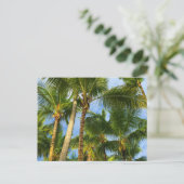 Hawaiian Exotic Beach Palm Trees Briefkaart (Staand voorkant)
