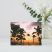 Hawaiian Exotic Beach Palm Trees Briefkaart (Staand voorkant)
