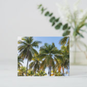 Hawaiian Exotic Beach Palm Trees Briefkaart (Staand voorkant)