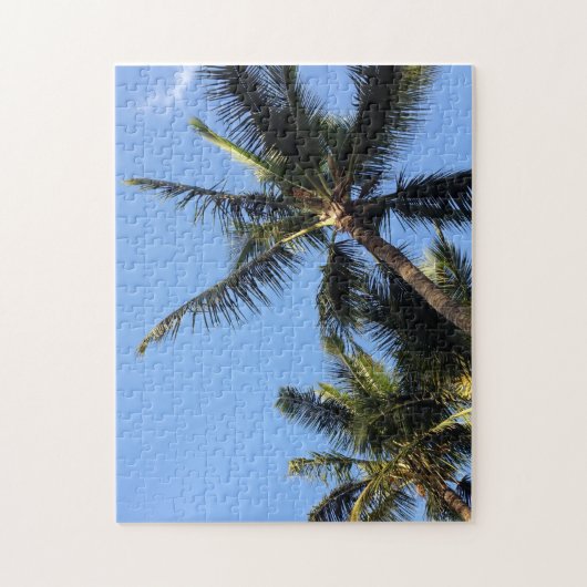Hawaiian Exotic Beach Palm Trees Legpuzzel (Verticaal)