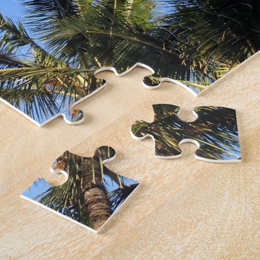 Hawaiian Exotic Beach Palm Trees Legpuzzel (Zijkant)