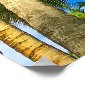 Hawaiian Exotic Beach Palm Trees Poster (Hoek)