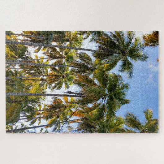 Hawaiian Exotic Beach Palm Trees & Sky Legpuzzel (Horizontaal)