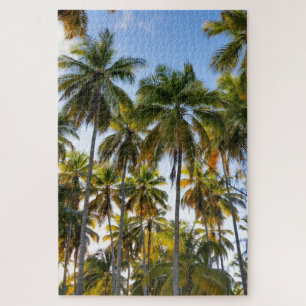 Hawaiian Exotic Beach Palm Trees & Sky Legpuzzel