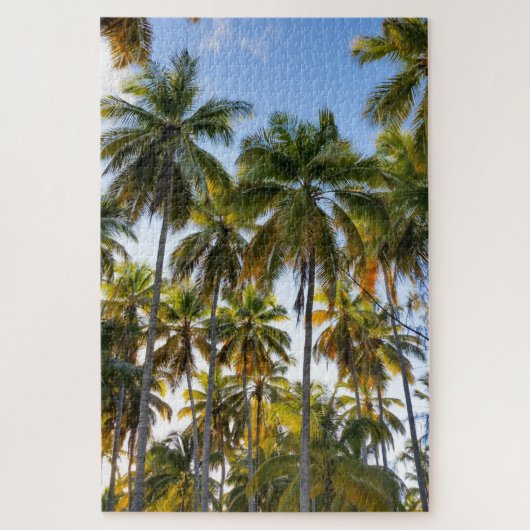 Hawaiian Exotic Beach Palm Trees & Sky Legpuzzel (Verticaal)
