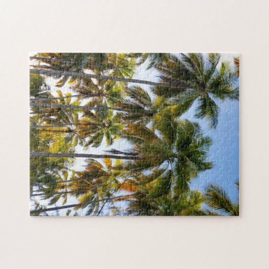 Hawaiian Exotic Beach Palm Trees & Sky Legpuzzel (Horizontaal)