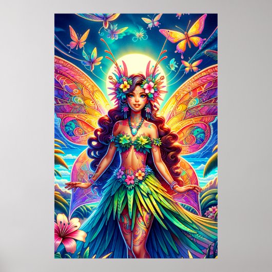 Hawaiian Fairy Poster (Voorkant)
