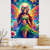 Hawaiian Fairy Poster (Keuken)