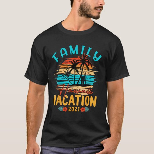 Hawaiian Family Vacation Matching Group T-shirt (Voorkant)