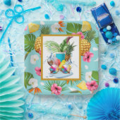 Hawaiian Feast  Papieren Bordje (Feest)