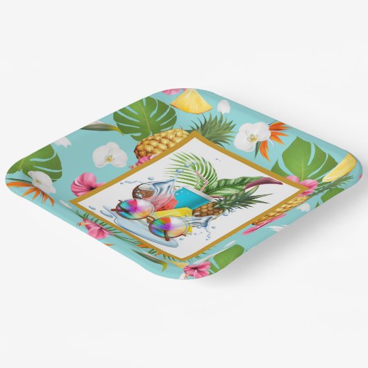 Hawaiian Feast  Papieren Bordje (Gebogen)