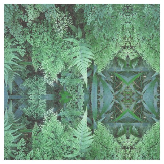 Hawaiian Ferns Stof (Close Up)