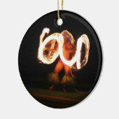 Hawaiian Fire Dance Keramisch Ornament (Links)