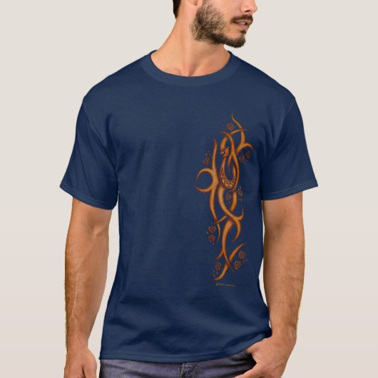 Hawaiian Fish Hook Tribal T shirt (Voorkant)