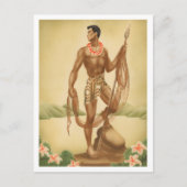 Hawaiian Fisherman Briefkaart (Voorkant)