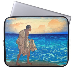 "Hawaiian Fisherman" - Charles W. Bartlett Laptop Sleeve