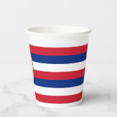 Hawaiian Flag & Seal, Flag of Hawaii Papieren Bekers (Achterkant)