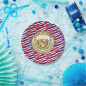 Hawaiian Flag & Seal, Flag of Hawaii Papieren Bordje (Feest)