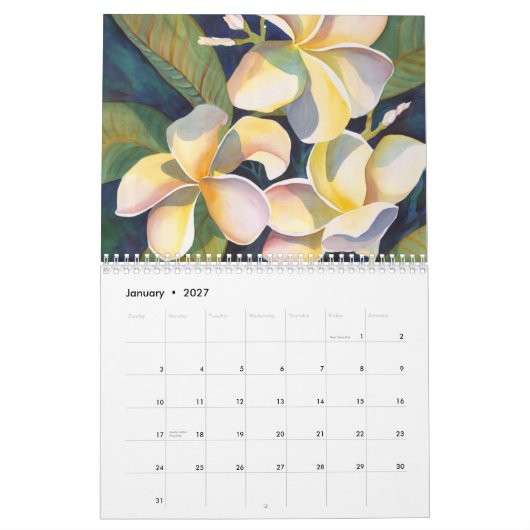 Hawaiian Floral Calendar Kalender (Jan 2027)
