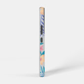 Hawaiian Floral Design op grijs Samsung Galaxy Hoesje (Rechterkant)