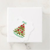 Hawaiian Floral kerstbomen Gift Label (In situ)