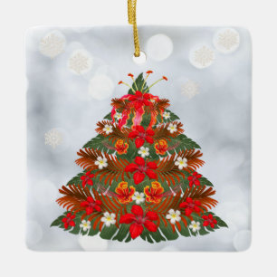 Hawaiian Floral kerstboomvakantie Ornament